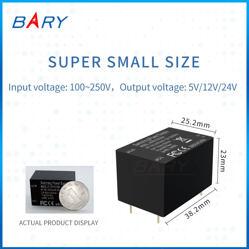 AC-DC Isolatie Module | Step-Down Voltage Module | 110 ~ 220V Naar 5 V/12 V /24V | 6W | Schakelaar Voeding | AC-DC