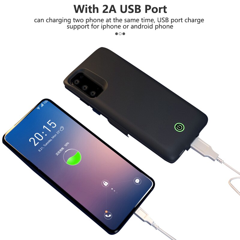 7000mah Ladegerät fallen für Samsung Galaxis Hinweis 20 Ultra Externe Energie Bank Ladung fallen für Samsung Hinweis 20 batterie fallen