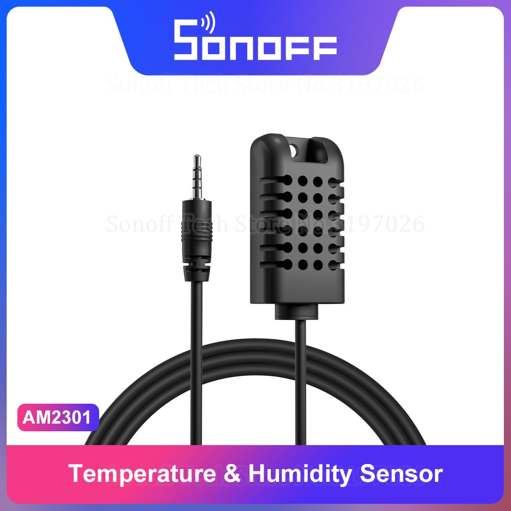 Sonoff Si7021/AM2301 Temperatuur Vochtigheid Hoge Nauwkeurigheid Sensor Monitor Module AL560 Kabel Ondersteuning TH10/TH16 Afstandsbediening