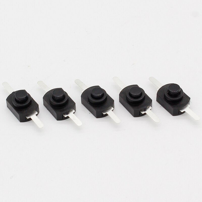 10pcs DC 30V 1A Black On Off Mini Push Button Switch for Electric Torch
