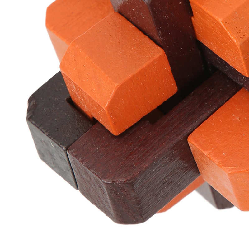 Brain Teaser Puzzle Games Intellectual Wooden Brain Puzzle Composite Wood Surface for The Aged for Prevent Alzheimer&#39;s Disease