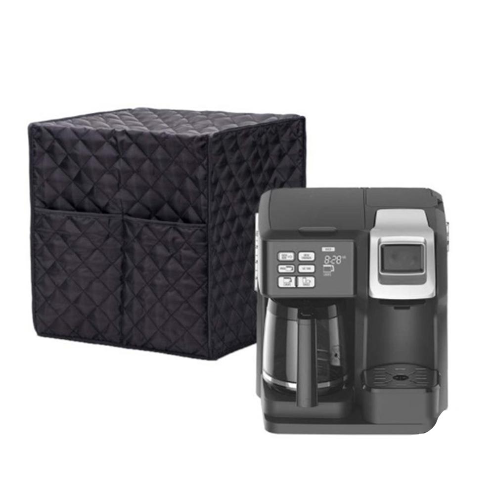 Kaffemaskine dæksel espresso apparatdæksel vandtæt universal pasform passer med to store lommer, giver yeal omkring beskyttelse: Default Title