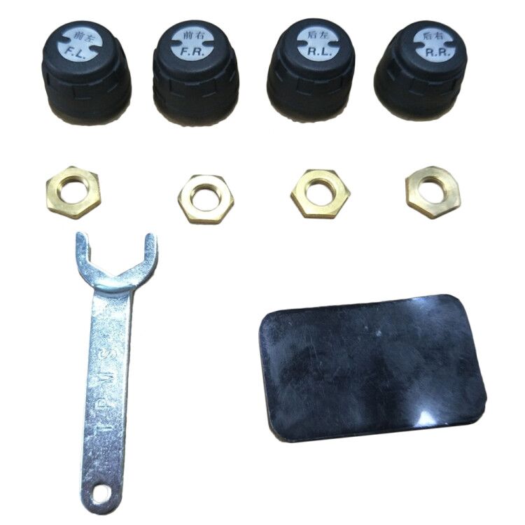 Solar Energy Smart Car TPMS Tire Pressure Monitoring System Digital LCD Display Auto Security Alarm Systems with Sensor