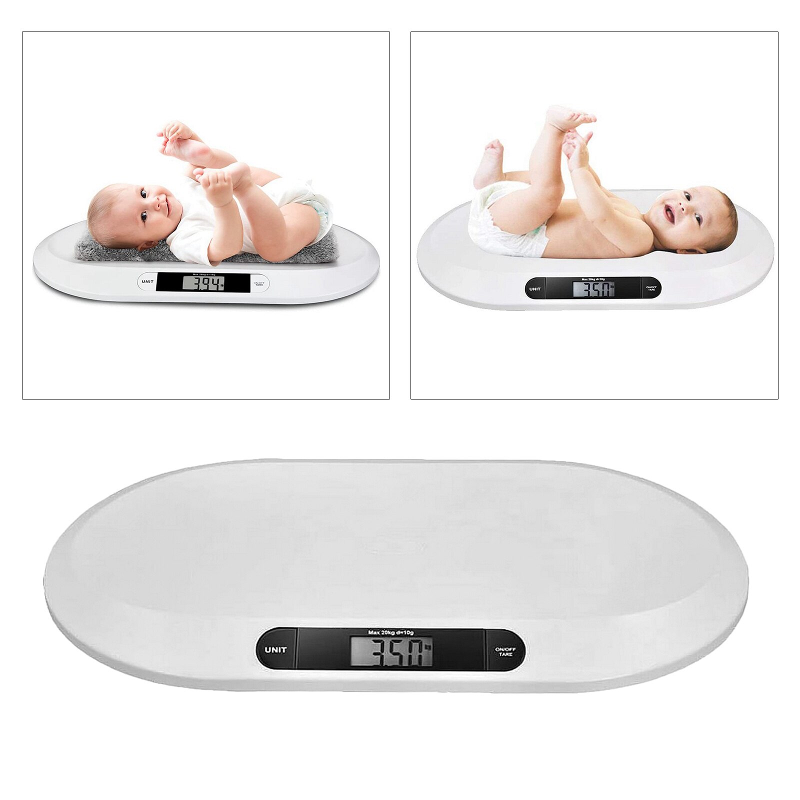 Electric Weigh Comfort Baby Scale with 3 Weighing Modes (kg/lb/st), 44(lbs)