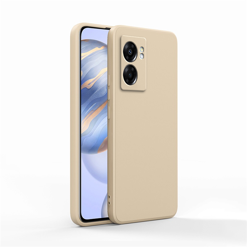 Coque souple d'origine pour OPPO Realme Narzo 50 30 Pro carré Silicone liquide Narzo50 Narzo30 30Pro 5G housse antichoc de luxe Funda: Microfibre / Lavande