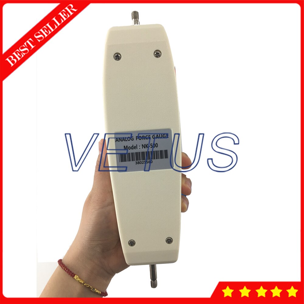NK-500 500 N/50 kg dinamómetro analógico Dial mecánico Push Pull manómetro medidor de fuerza