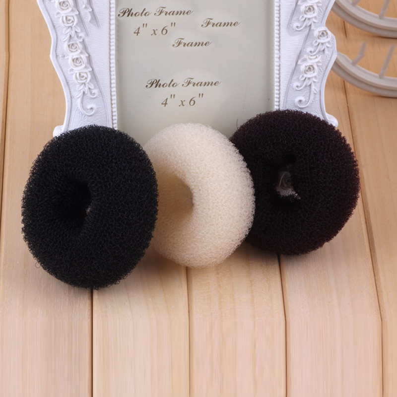 S M L Schwarz/Braun/Elfenbein Haarknoten Maker Donut Bagel Für Mädchen Haar Werkzeuge Haarnadel Haar Zubehör für Frauen Styling Zöpfe