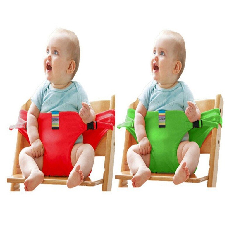 Baby Portable Seat Kids Chair Travel Foldable Washable Infant Dining High Dinning Cover Seat Safety Belt Auxiliary belt