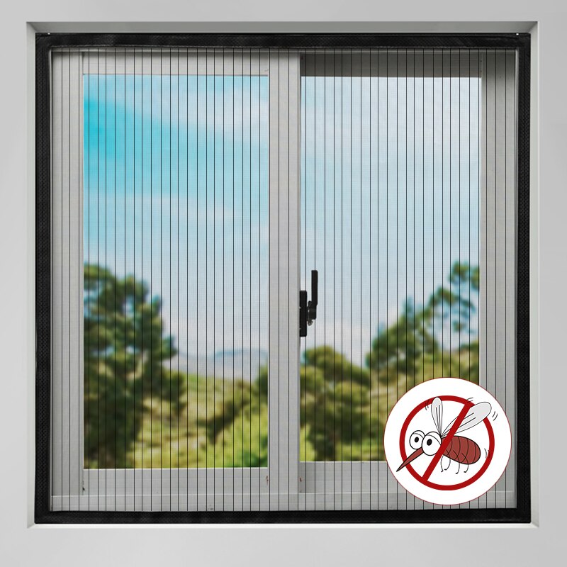 Mesh Window Screen Adjustable Anti-Mosquito Net Summer Invisible Window Curtain Insect Fly Bug Net Screen Moustiquaire Fenetre