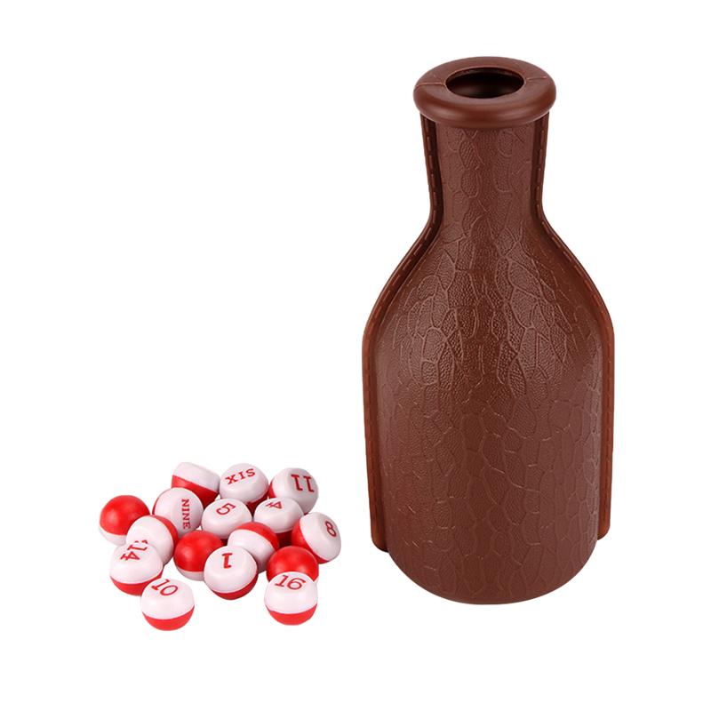 1 PC Shaker Flasche einstellen Schwimmbad Snooker Billard Würfel Flasche Würfel Schütteln Flasche mit Nummeriert übereinstimmen Bälle für Einkaufen Kneipe Verein Bar