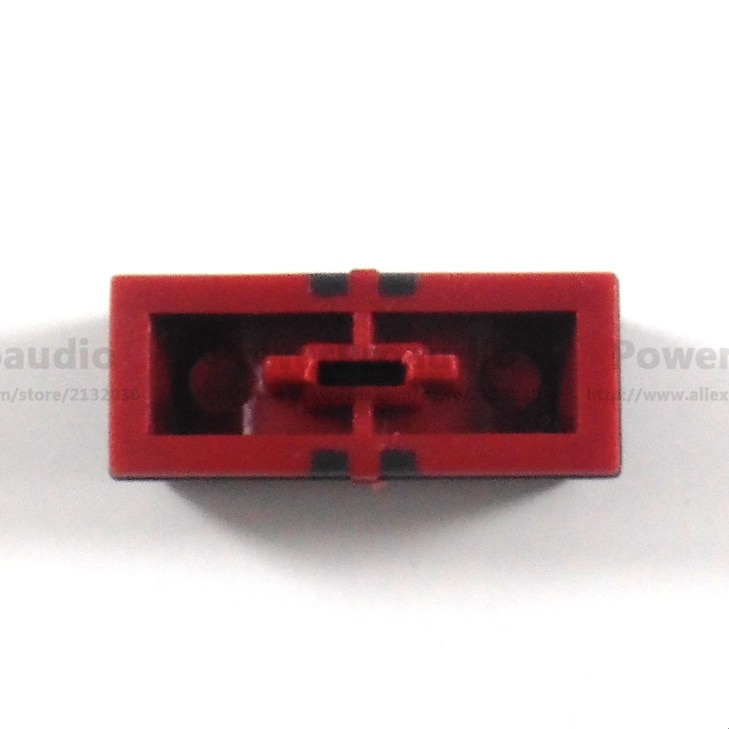 Capuchon de bouton coulissant rouge pour YAMAHA MG166CX-USB MG206C, trou 4MM, 10 pièces/lot