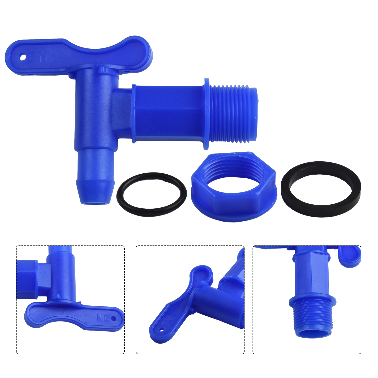 1pcs IBC Barrels Water Butt Tap Self Made Plastic Faucet For Beer Rain Brew Water Tank Faucet Water Garden Hose Connection
