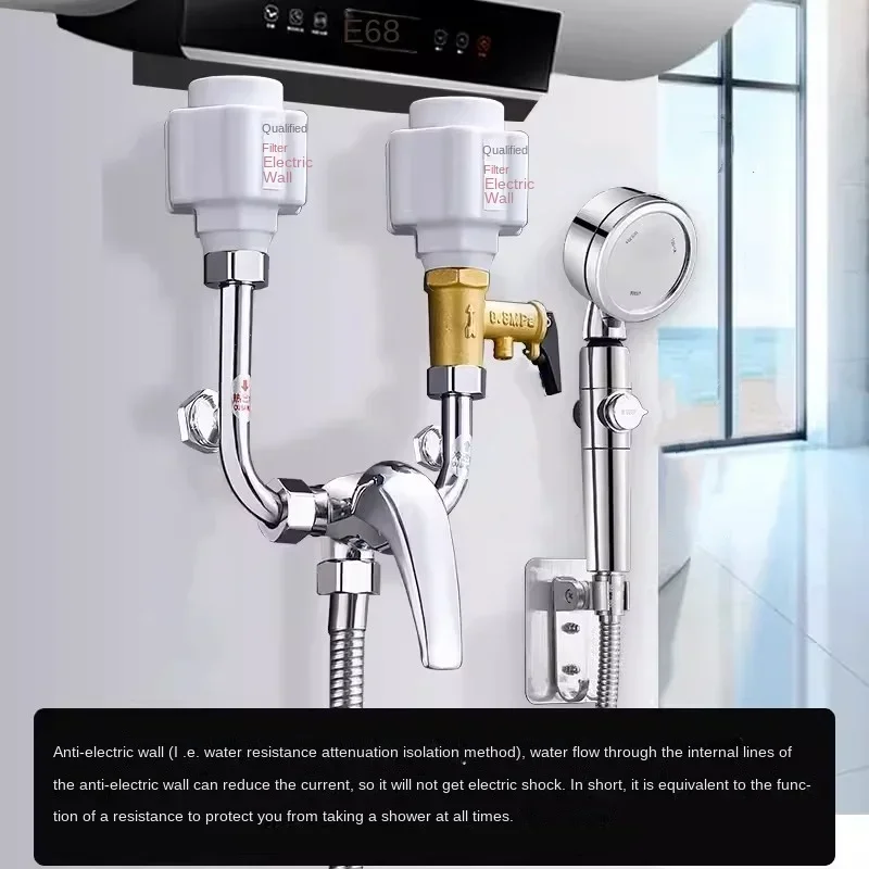 Electric Water Heater Anti-electric Wall Partition Kitchen Prevent Leakage Universal Device Valve Safety Protection Accessories