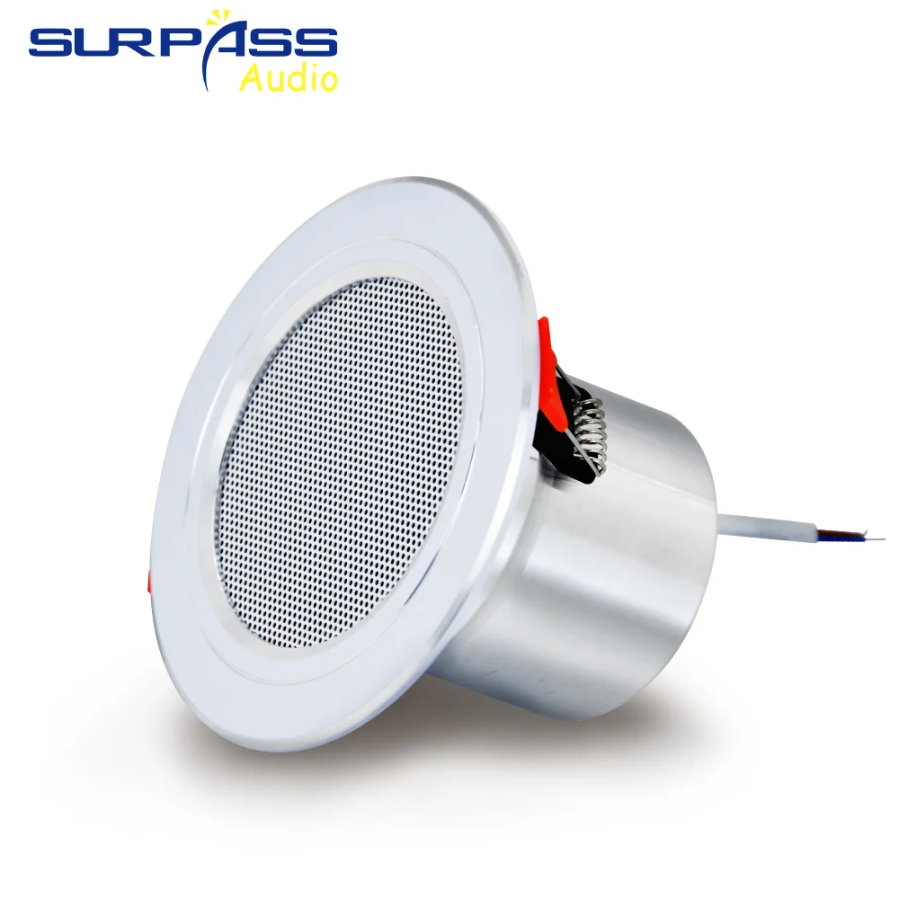8Ohm 10W Badezimmer Decken lautsprecher Hintergrund Musik System feuchtigkeit beständiges Aluminium kann Decken lautsprecher Klang gestalten