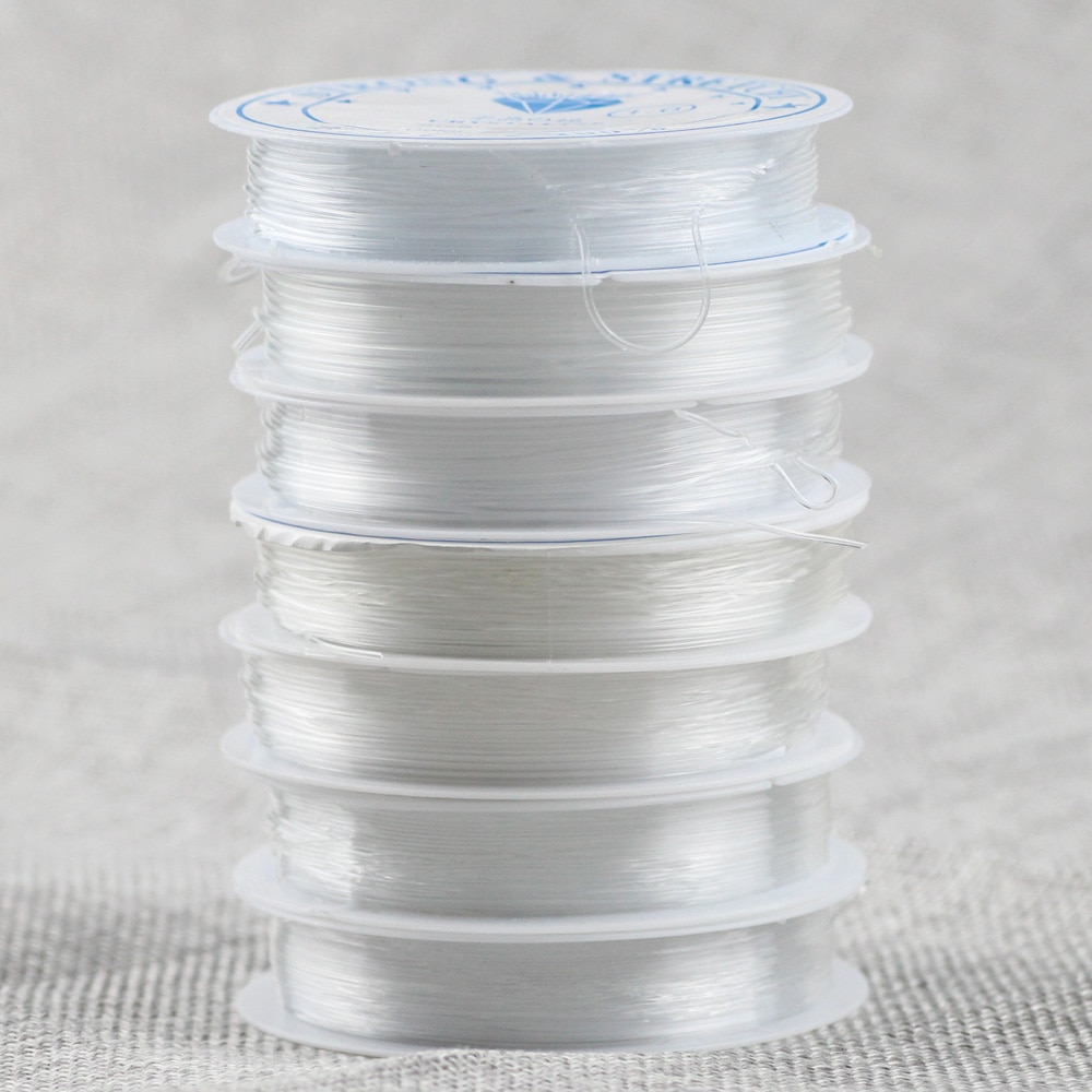 JHNBY Starke Transparent Kristall Elastische tretch Perlen Seil Schnur Faden Schnur Für DIY Halskette Armband Schmuck finden