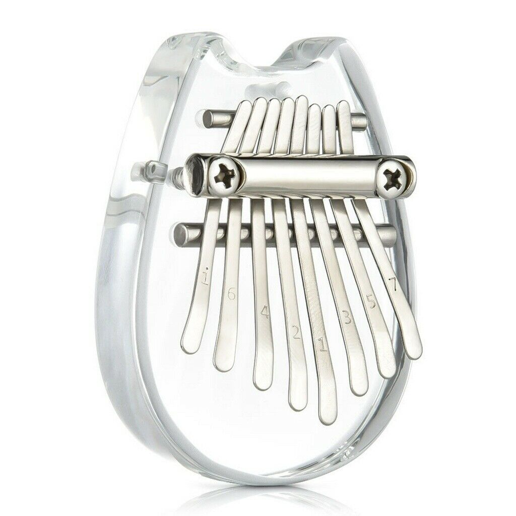 Musical Instrument Acrylic Thumb Piano Mbira Crystal Transparent 8 Keys Kalimba Musical Instrumentos Musicales