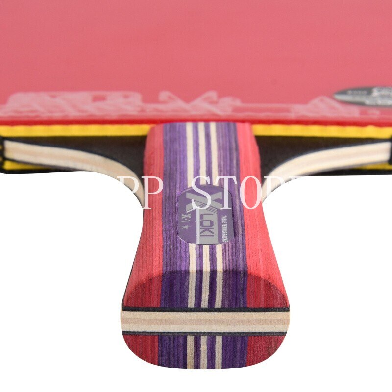 LOKI X1 Table Tennis Racket with LOKI RXTON Rubber Sponge Racket Bag Case 1-Star Original LOKI Ping Pong Bat Paddle