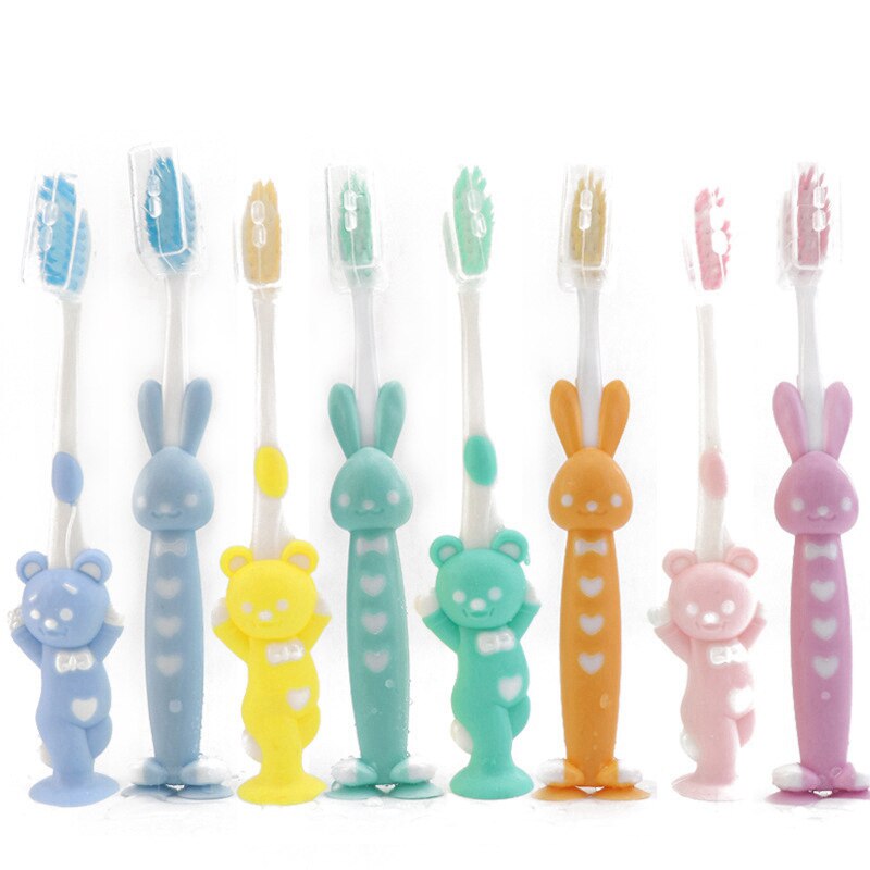 4Pc Silicone Baby Tooth Brush Training Toothbrush For Baby Feedig Short Food Grade Mommy Newborn Teeth Brush