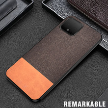 IKrsses para Google Pixel 4 funda de tela Simple de PU funda trasera dura de borde suave para Google Pixel 4 XL duro volver cubierta de la cáscara