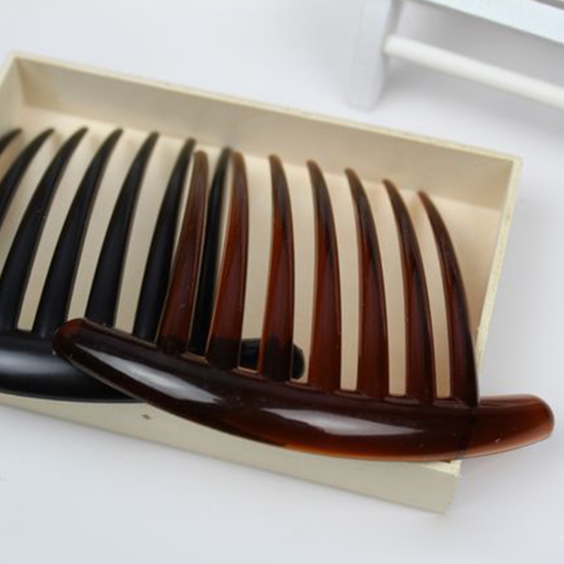 1/2PCS 7 Zähne Französisch Twist Haar Brötchen Kämme Haar Clip Seite Kamm Nicht Slip Prom Kämme Hochzeit schmuck Braut Haar Zubehör