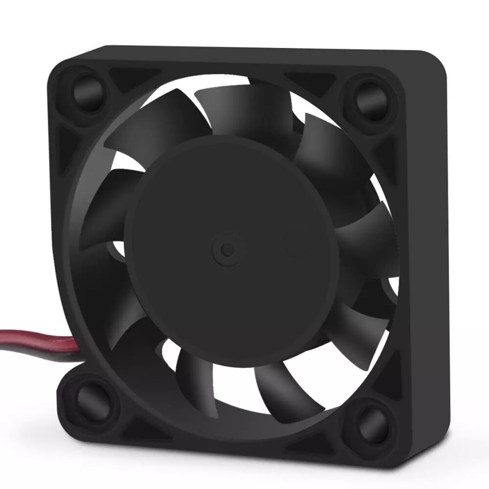 Mini ventilateur de refroidissement sans balais, cc 5V 12V 24V 3010 4010, câble de 30x30/40x40x10mm, radiateur à 2 broches noir pour pièces d&#39;imprimante 3D Reprap