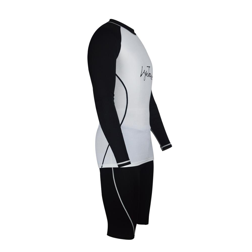 LayaTone Men Rashguard Swimsuit Long Sleeve Surf Shirts Swimwear UV-Protection Rash Guard Top UPF 50+ Beach Wear Swimming Suit