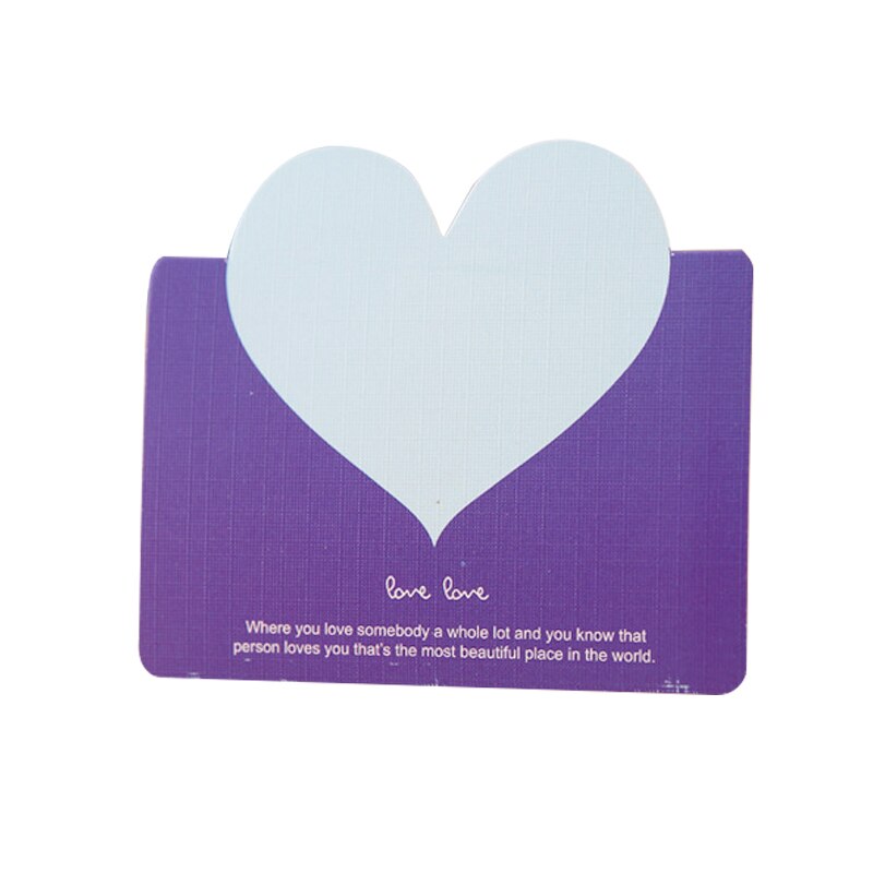 Love Heart Card Birthday Valentine's Day Greeting Heart Message Card Wedding Guest Cards: card10