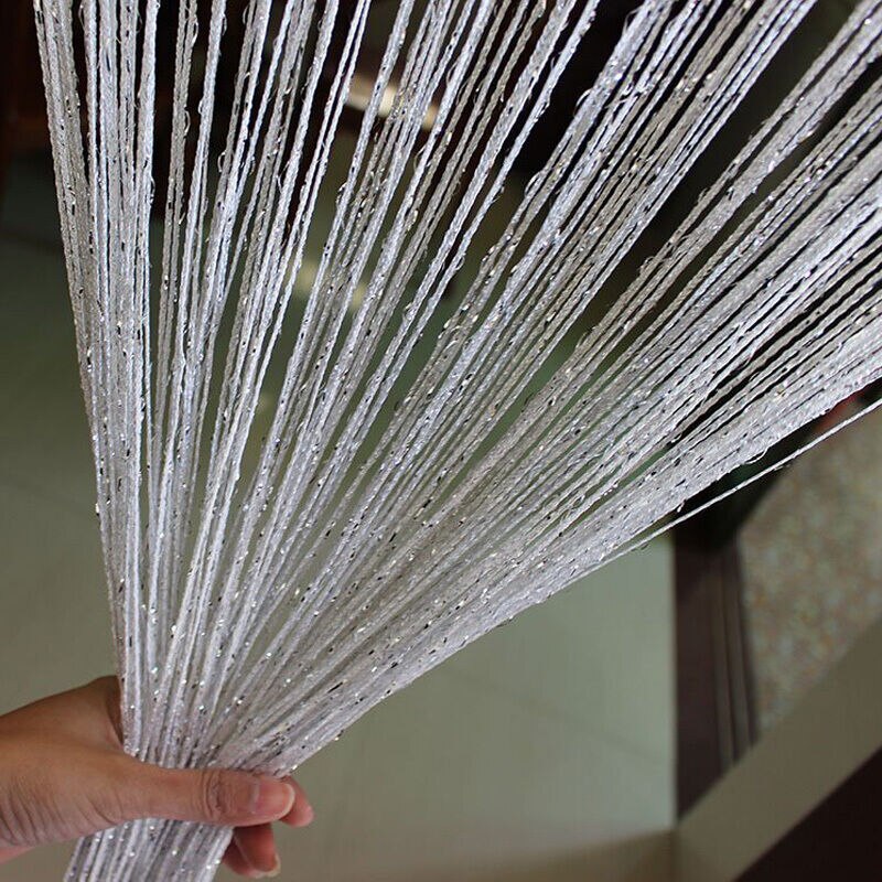 Product Beaded Door Curtain String Flashing Curtain Patio Fly Screen Edge Room Divider Door And Window