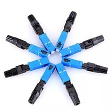 100PCS FTTH SC UPC single-mode fiber optic SC UPC quick connector FTTH Fiber Optic Fast Connector SC Connector