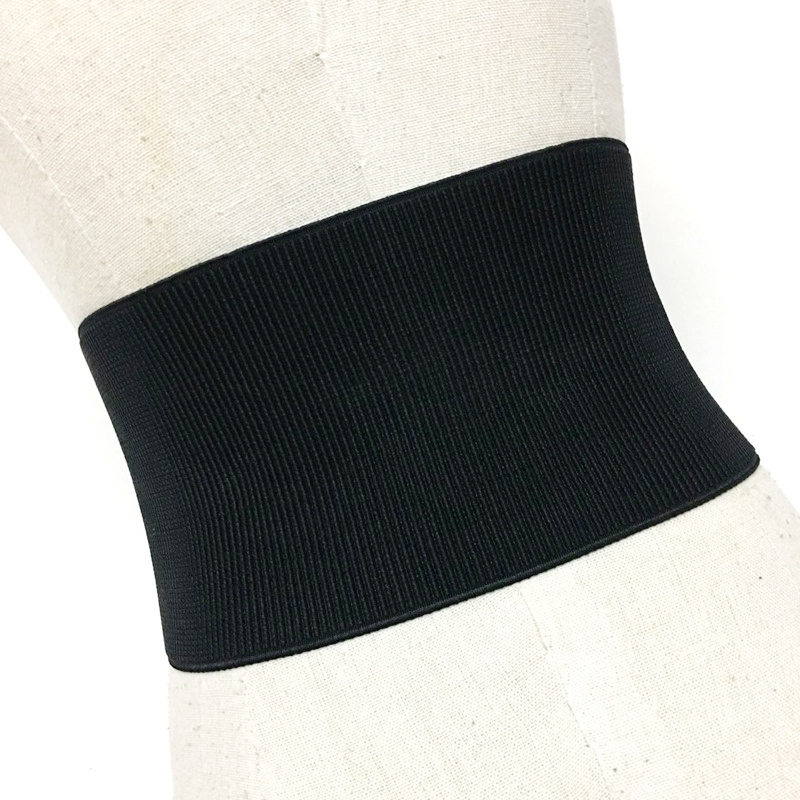 Cinturón de talla grande para mujer, corsé negro, faja ancha, de de , elástico grande,