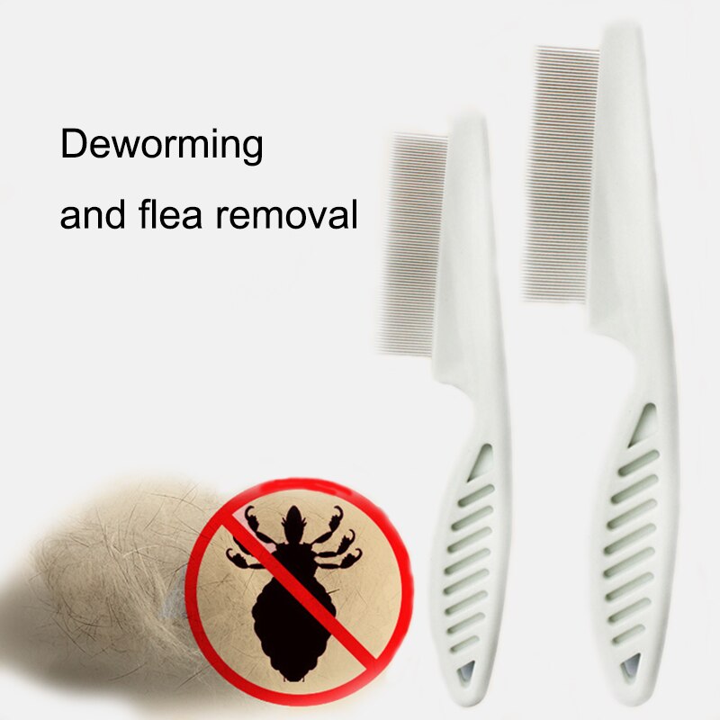 Deworming Brush Short Long Hair For Remove Protect Flea Comb For Cats Dogs Pet Stainless Steel Comfort Flea Hair Grooming Tools