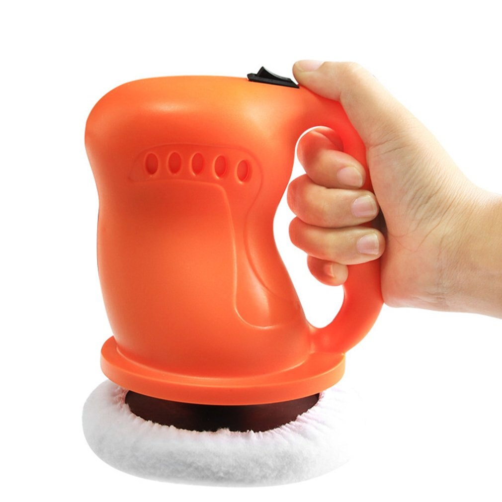 Dc12V Car Waxing Machine Car Polishing Machine Vehicle Maintenance Supplies Self-Service Waxing Polishing Machine: orange