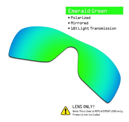 SmartVLT Polarized Replacement Lenses for Oakley Batwolf Sunglasses - Multiple Options: Green-ShieldCoat