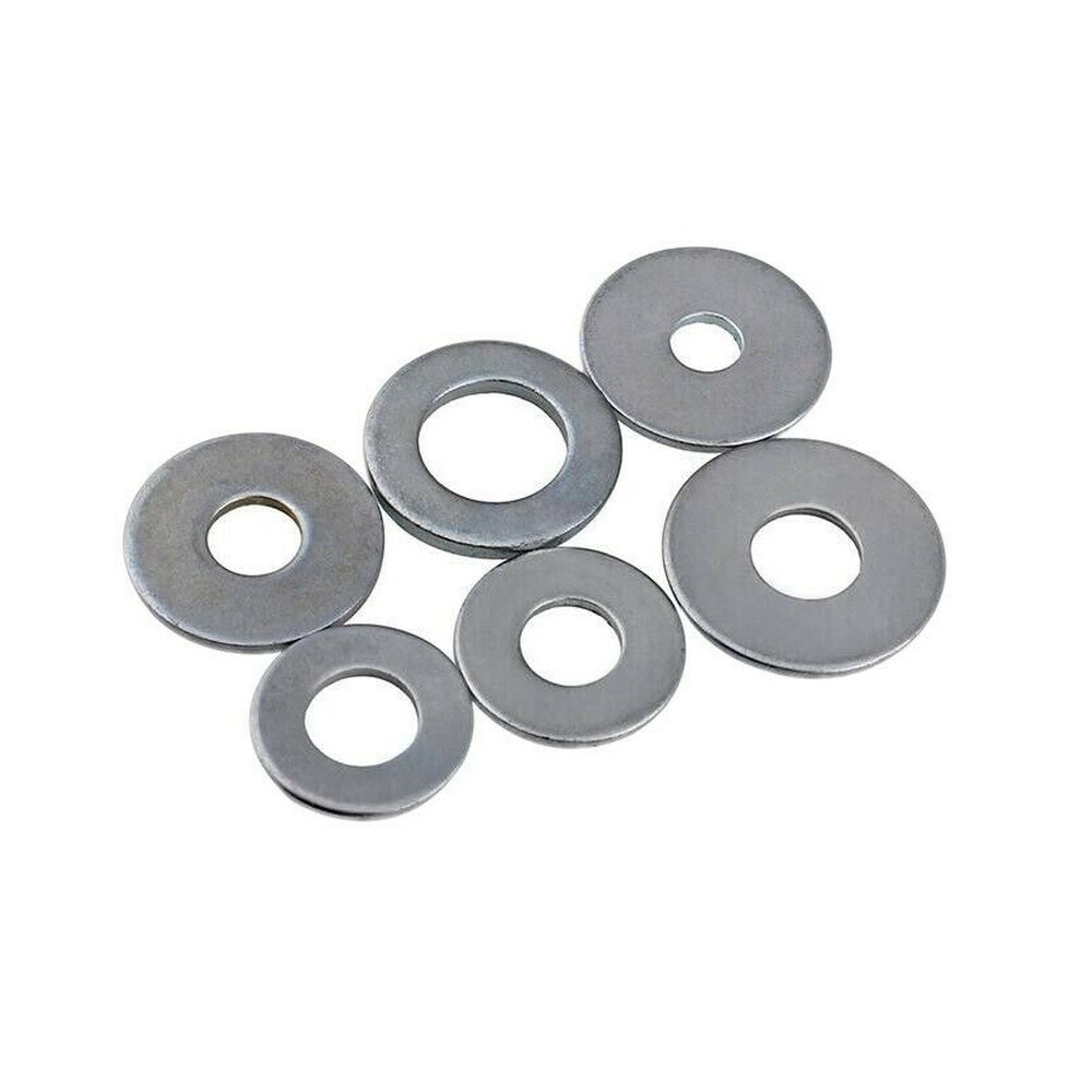 M2 m 2.5 m 2.6 m 3 wit verzinkte grote vlakke ring verdikt / ultradunne ring
