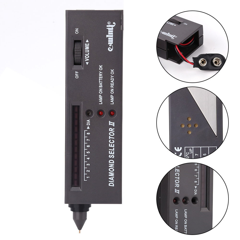 Draagbare Nauwkeurigheid Diamant Gems Tester Pen Gemstone Selector Indicator Detector Draagbare Gemstone Selector Tool Tester