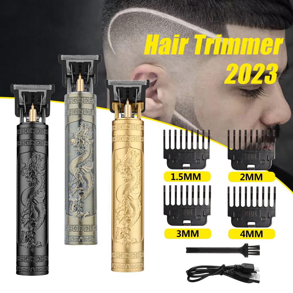 Cortadora de pelo Vintage T9 para hombres, Máquina para cortar cabello , cortadora de barba inalámbrica para viaje en casa, cortadora de pelo inalámbrica