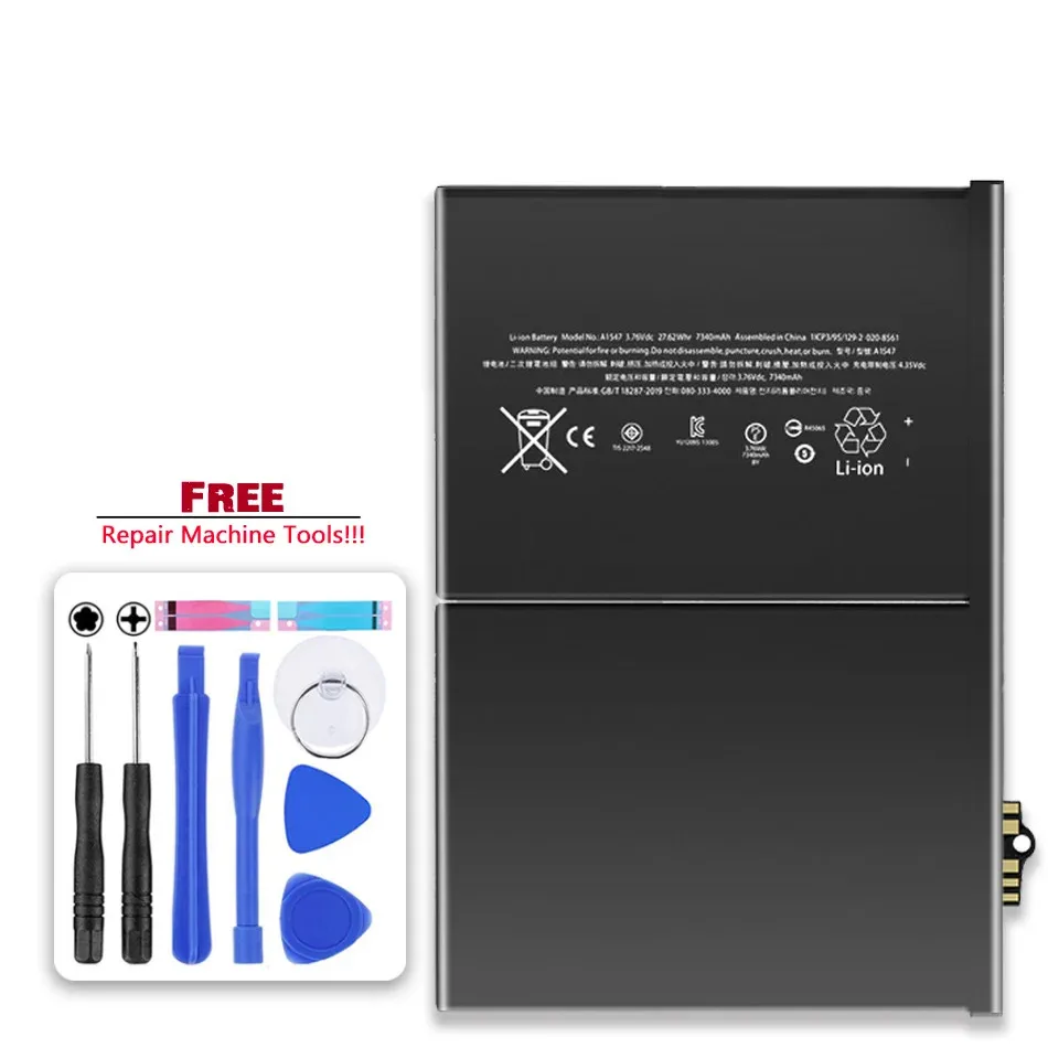 Tablet-Akku für iPad 5 Air 1 A1474 A1475 A1893 für iPad 6 Air 2 A1566 A1567 Mini 1 2 3 4 5 Pro 9,7 10,5 12,9 2. 3. Batterie