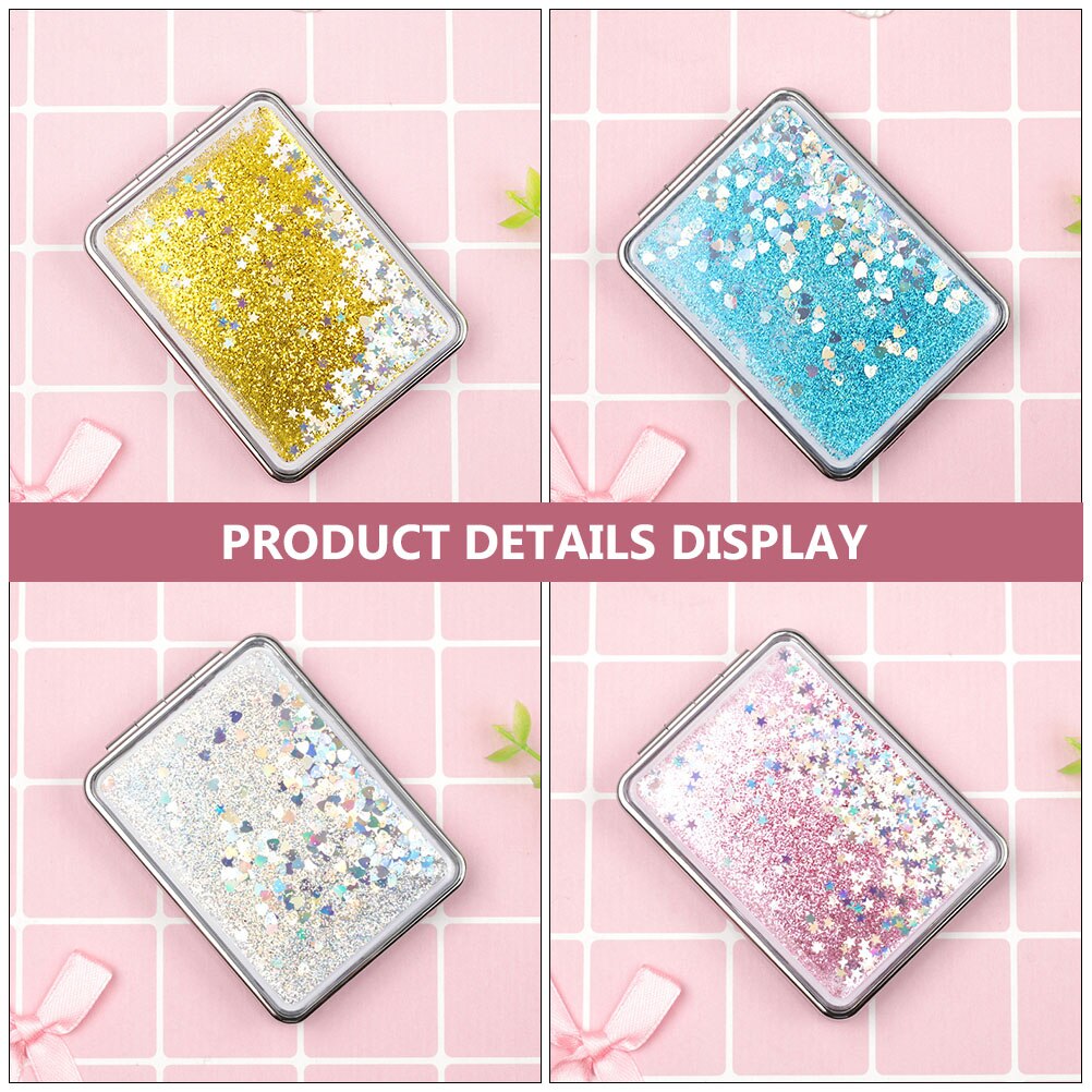 4Pcs Foldable Makeup Mirrors Antique Mirrors Small Double-sided Mirrors