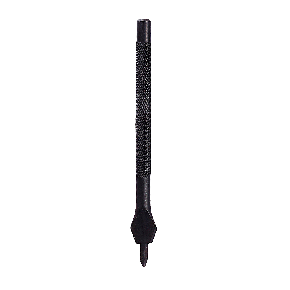 LMDZ Black Steel 3mm 4mm 1/2/4/6 Prong Inch Chisel Leather Craft Tools Hole Punch Lacing Stitching Perforate Leather: 3mm 1 Prong