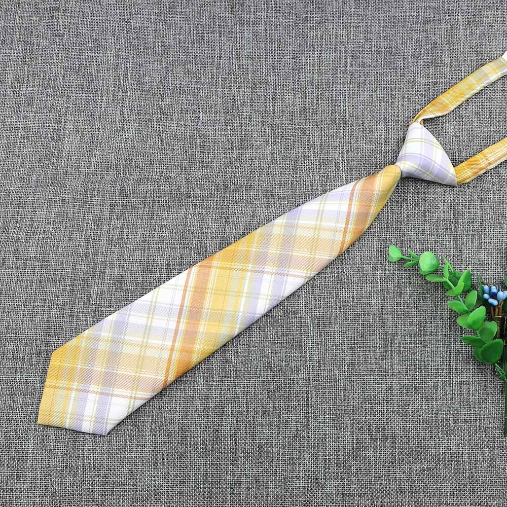 Uniforme paresseux, cravate, Plaid coloré rayé, motif papillon élastique, pour femmes, garçons et filles, accessoire de cravate mignon: 17