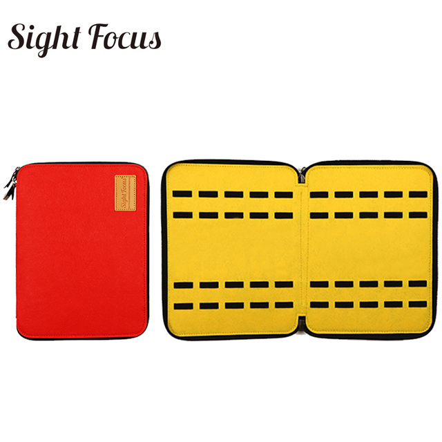 40 Slot Vilt Horloge Organizer Box Horlogeband Opslag Case Voor Apple Horloge Band Box Pouch Horloge Band Organizer Houder Tas duurzaam: red yellow