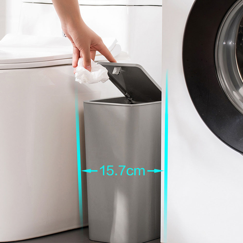 Press-type Trash Can Large Capacity Portable Garbage Bin For Bedroom