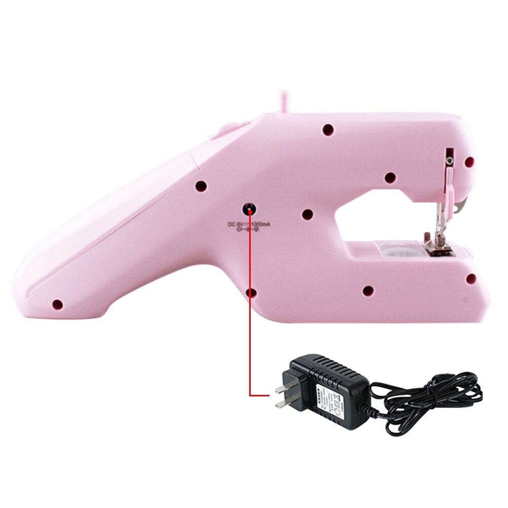 Household Electric Sewing Machine Double Thread Beginner Needlework Automatic Winding Ergonomic Portable Mini Handheld Travel