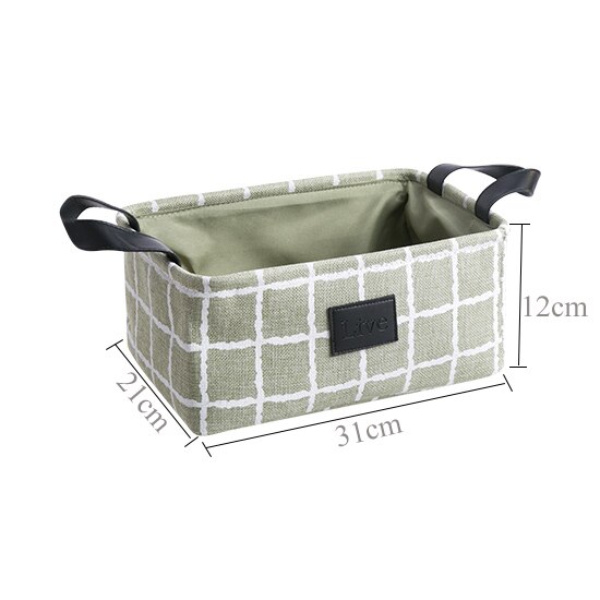 Folding Linen Fabric Storage Basket Bins Cube Containers For Toys Organizers Closet And Office Organizers: GN-1