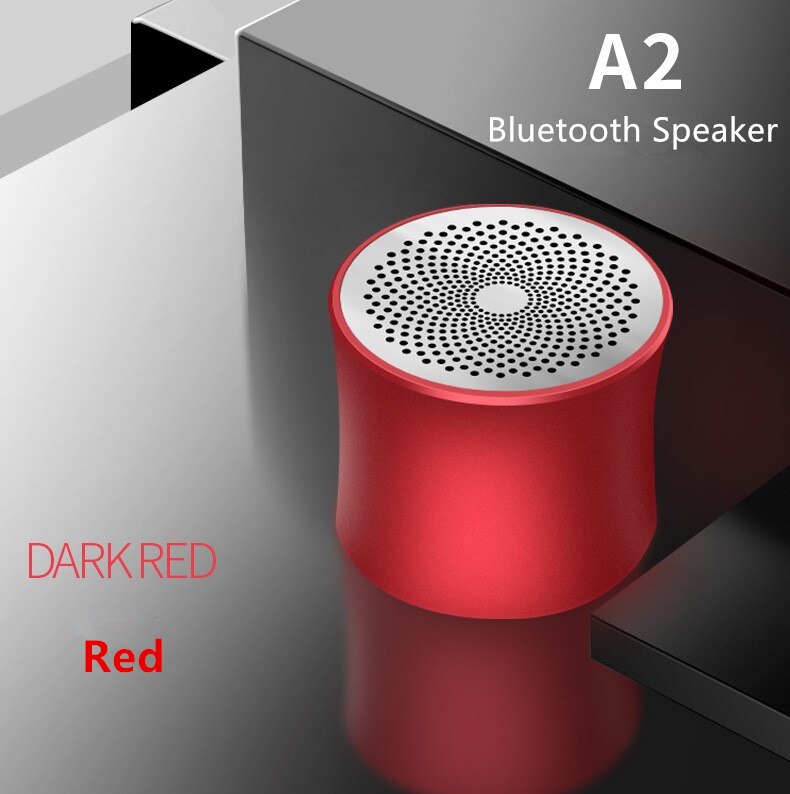 A2 Outdoor Draadloze Mini Bluetooth Luidspreker Subwoofer Mini Draagbare Draadloze TWS Interconnect Bluetooth Speaker: Rood