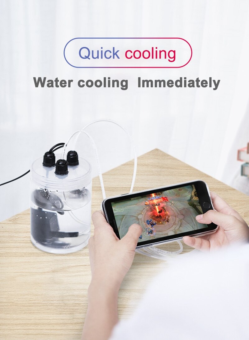 2021Hot Watergekoelde Mobiele Telefoon Radiator Smartphone Cooling Case Waterpomp Mobiele Telefoon Cooler Voor Iphone 11/11pro/Pro Max