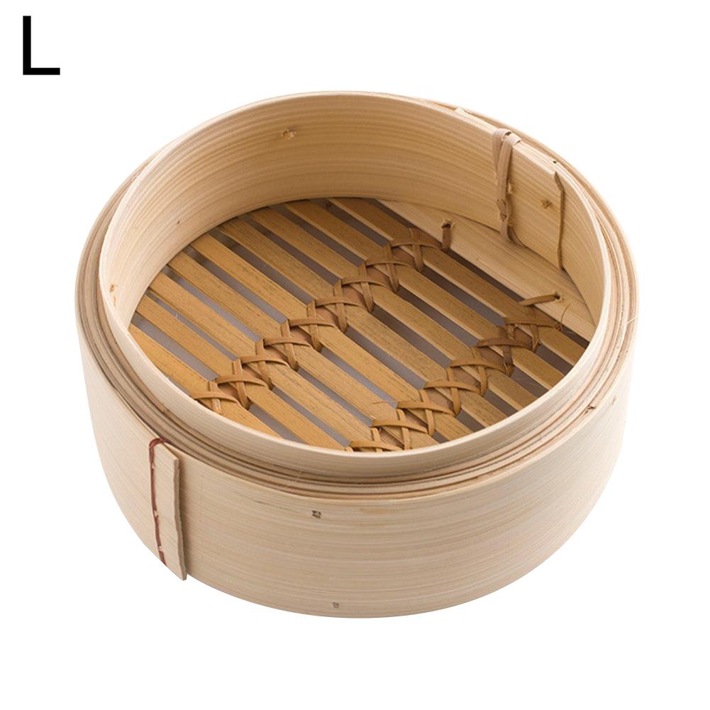 Bamboe Stoomboot Mand Voor Voedsel Vis Rijst Groente Handgemaakte Dumplings Stoomboot Mand Lade Stoom Pot Huis Keuken Koken Tool: 23cm cage