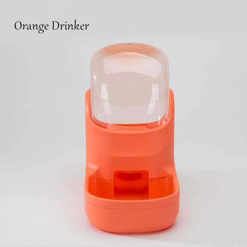 Bebedero para perros y gatos de 3,5 l, botella de agua potable, cuencos para gatitos, contenedor de alimentación lenta, suministros para mascotas: orange drinker