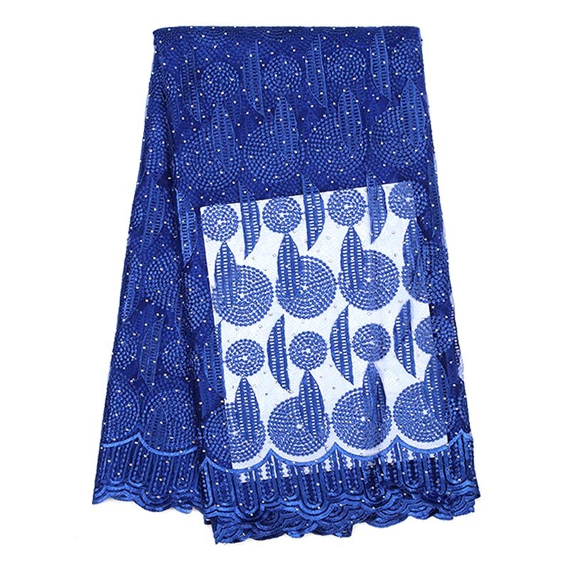 African mesh lace fabric French embroidered tulle lace fabric with stone Nigerian mesh lace fabric for wedding: Green