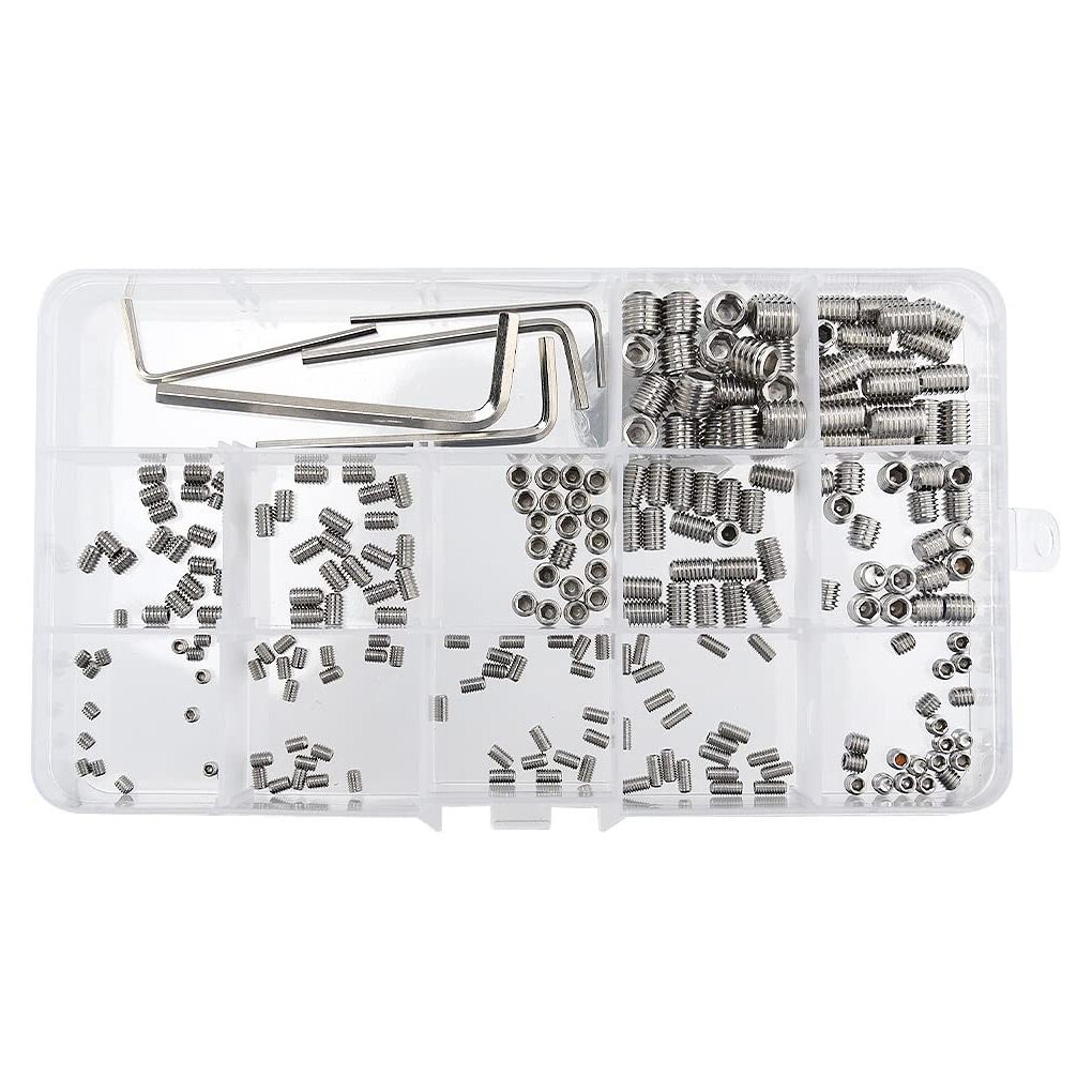 240pcs Socket Head Screw Sets 304 Stainless Steel Cap Screws Cap Bolts M3 M4 M5 M6 M8